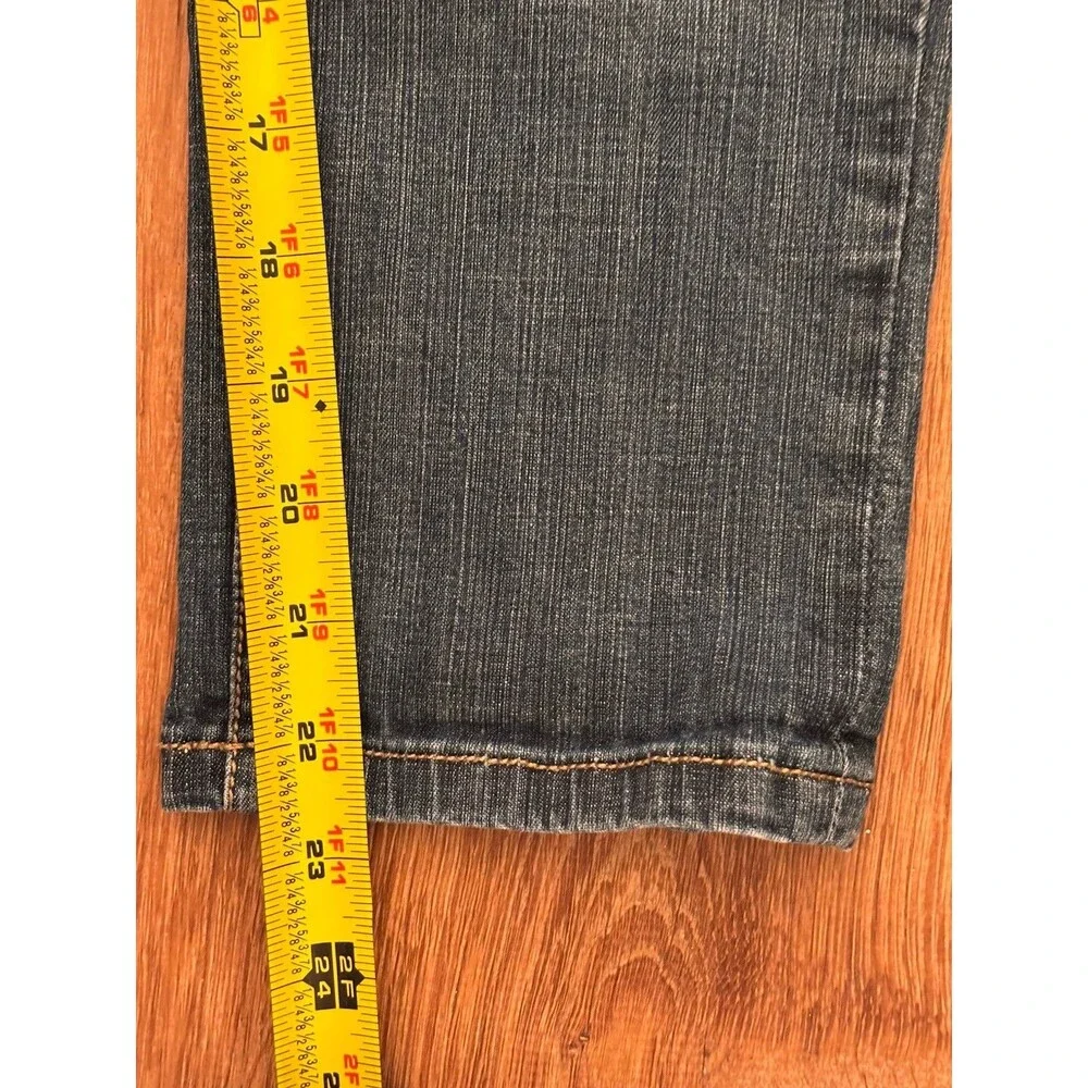 Premium J & M Jeans Studded Jeans BlueButton Fly Mid Rise, Size L Youth